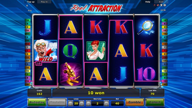 Reel Attraction slot Novomatic